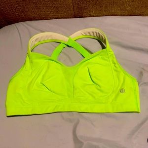 Lululemon athletica lime green sports bra 🏃‍♀️